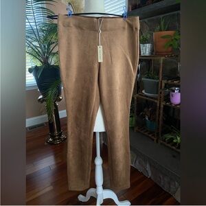 NWT Max Studio Faux Suede Leggings